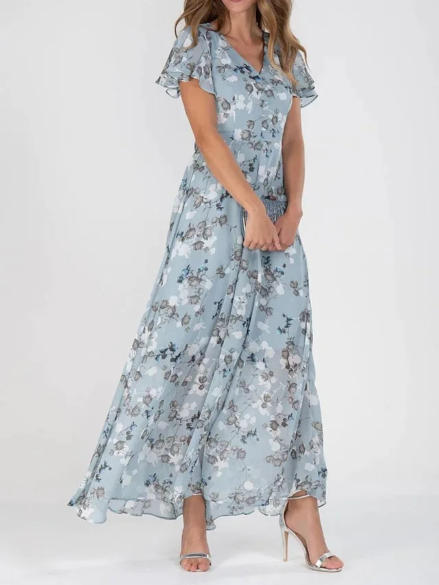 MARIE | FLOWY FLORAL MAXI DRESS