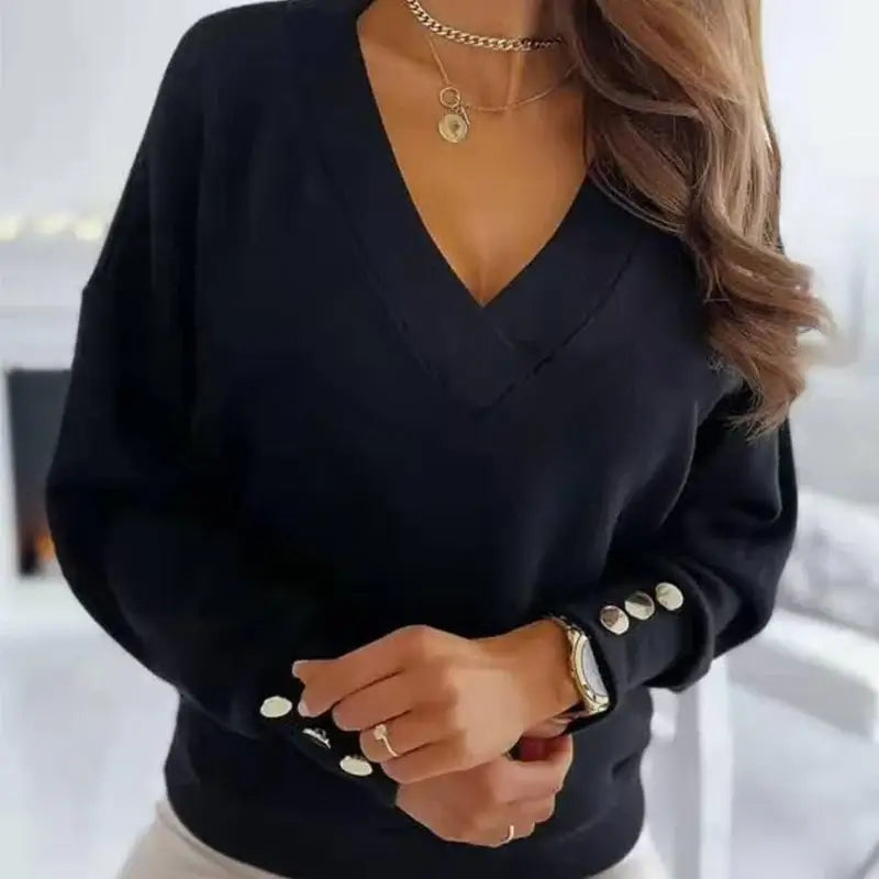 Avencea - Comfortable V-Neck Winter Sweater