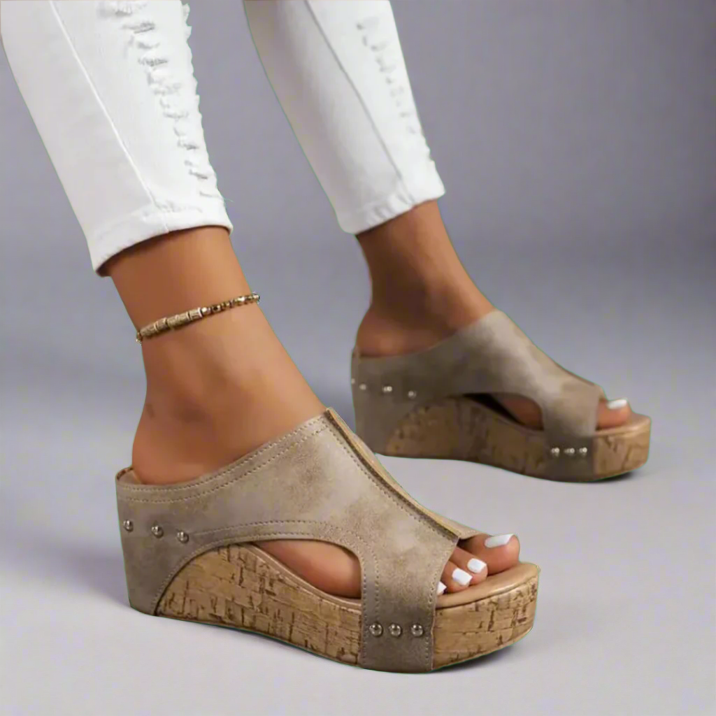 Elegant Comfort | Casual Wedge Sandals
