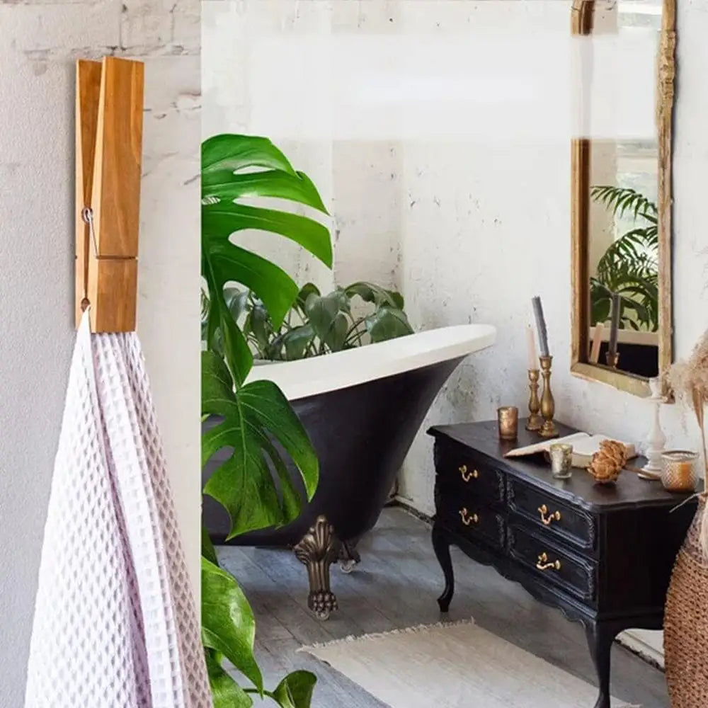 Timber Oversized Wooden Towel Clamp Set