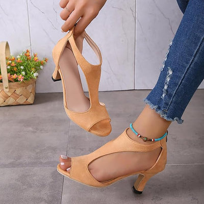 Chloe | Elegant Peep-Toe Heels