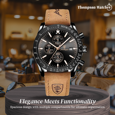 David | Stylish Men’s Chronograph with Versatile Strap Options | 44mm