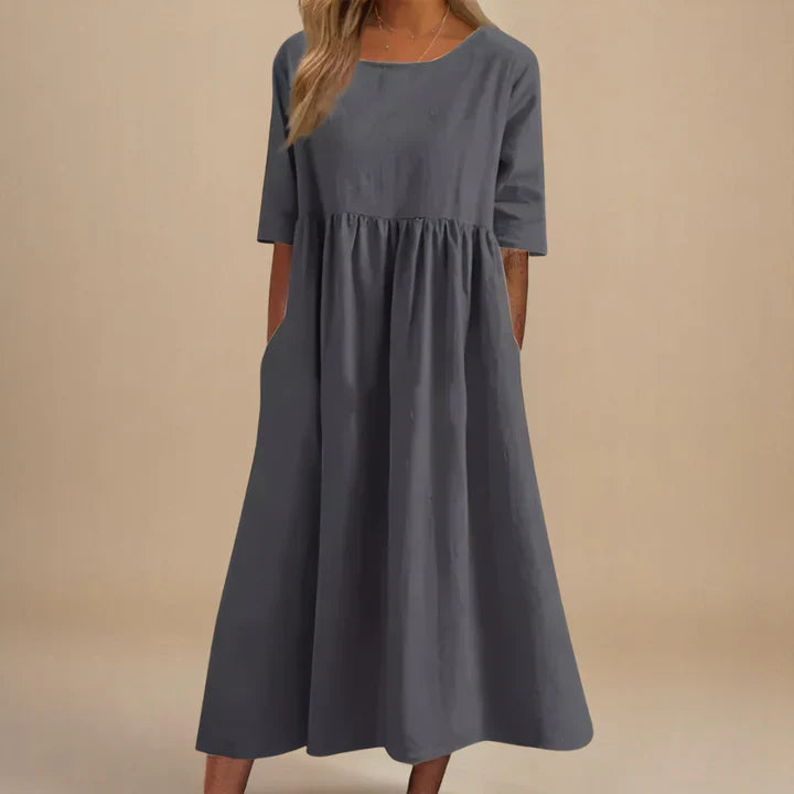 AMARIS | ELEGANT LOOSE-FIT MAXI DRESS