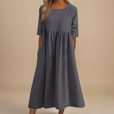 AMARIS | ELEGANT LOOSE-FIT MAXI DRESS