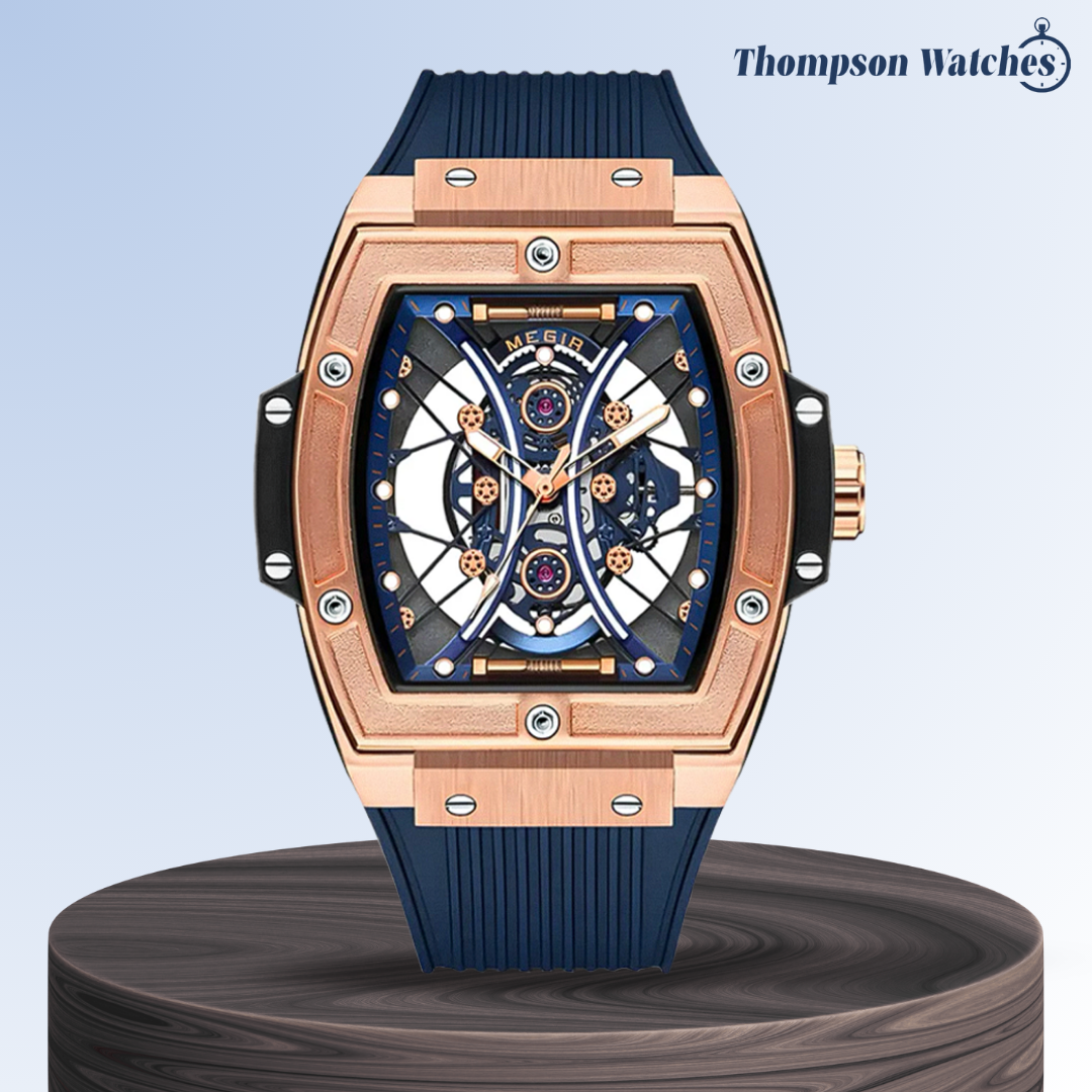 Ryker | Striking Tonneau Case Futuristic Skeleton Build Watch