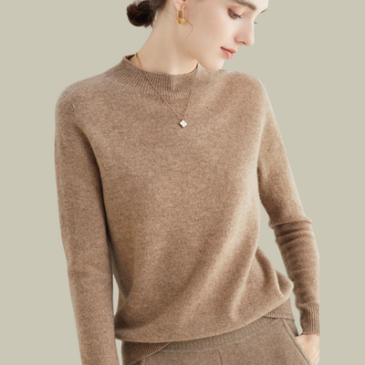 Ivy | Women’s High Neck Slim Fit Merino Wool Sweaters