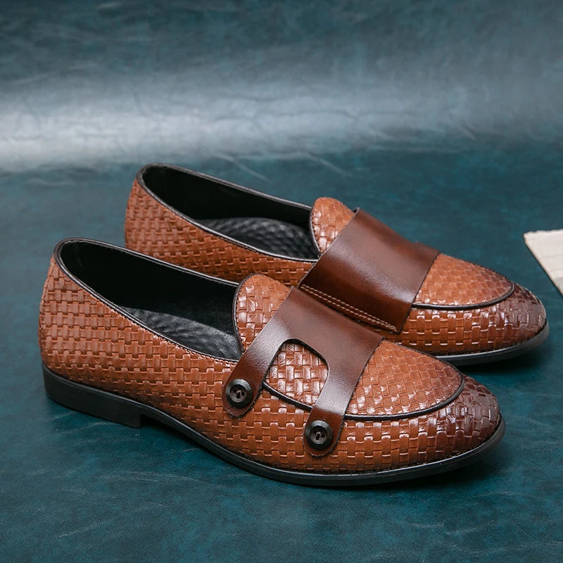 Lucca Double-Button Woven Loafer