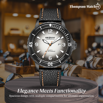 Jeferson | Rugged Men’s Leather Watch