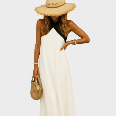 RENEE | CROSS-STRAP MAXI DRESS