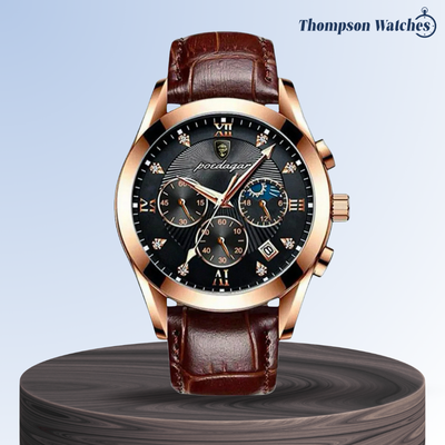 Darian | Classic Textured Leather Strap Watch