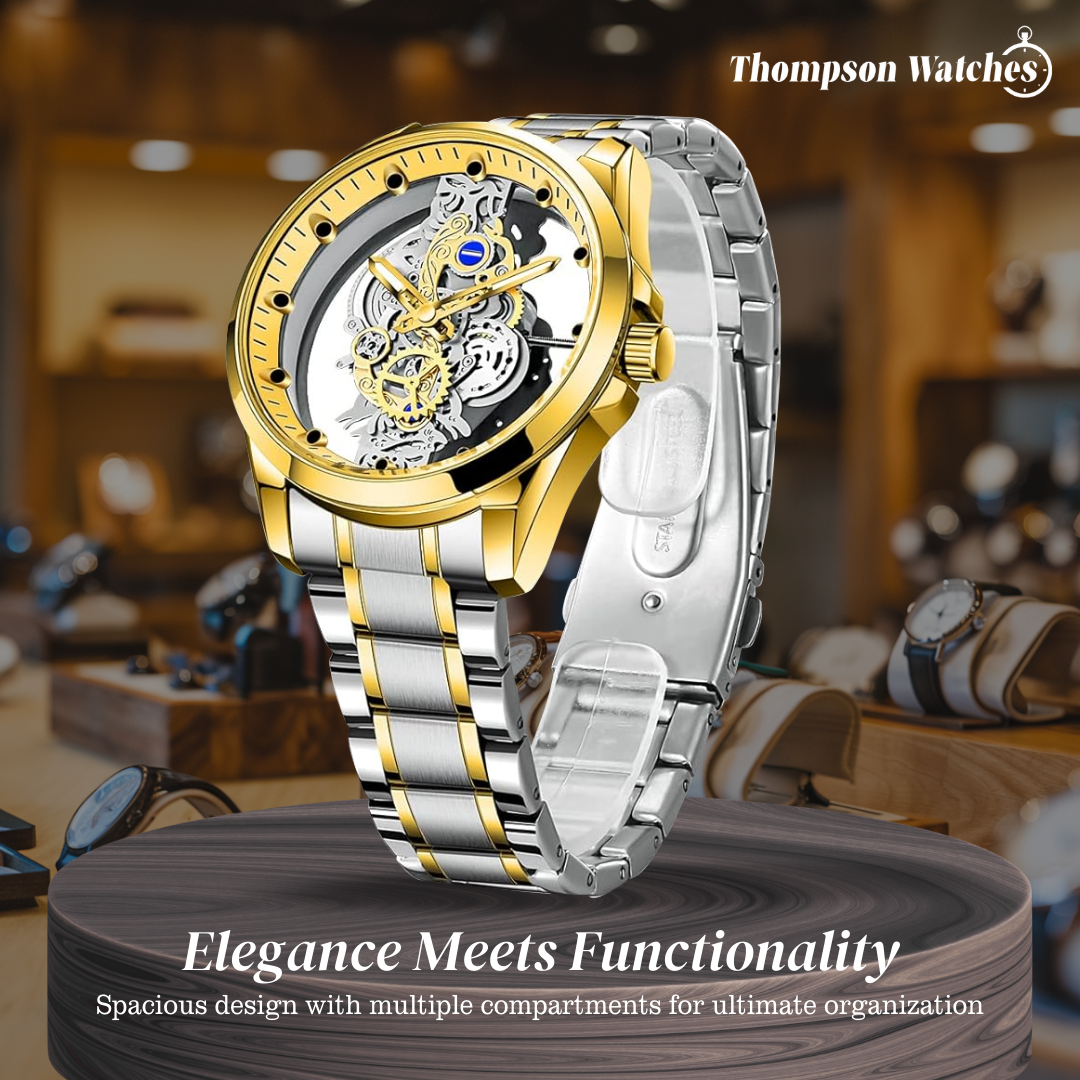 Rio | Hollow Double-sided Dial Skeleton Quartz Watch | 42mm