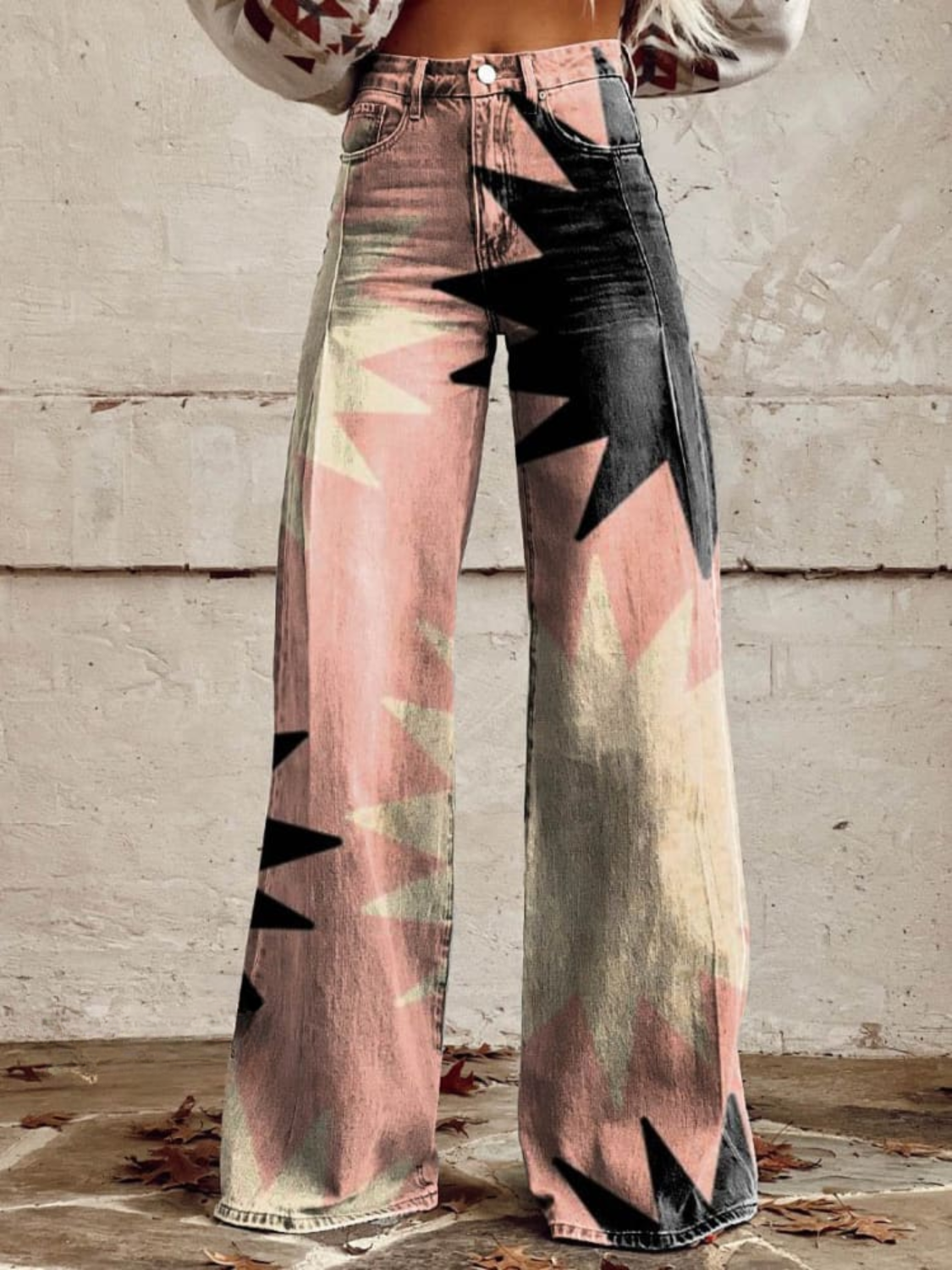 Stella | Boho Starburst Wide-Leg Pants