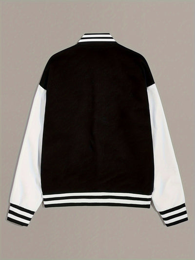Olivia | Women’s Casual Oversized Varsity Bomber Jacket