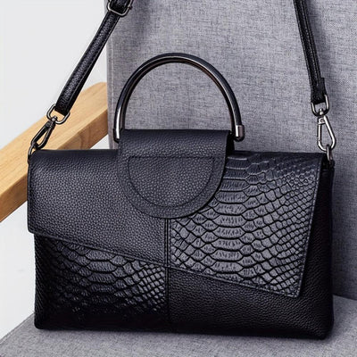 Celeste | Luxury Handbag with Crocodile Pattern