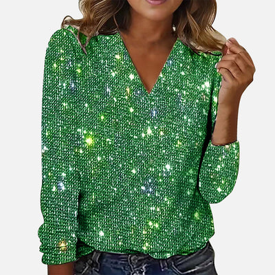 Yinthe™ | Sparkle Diamond Blouse