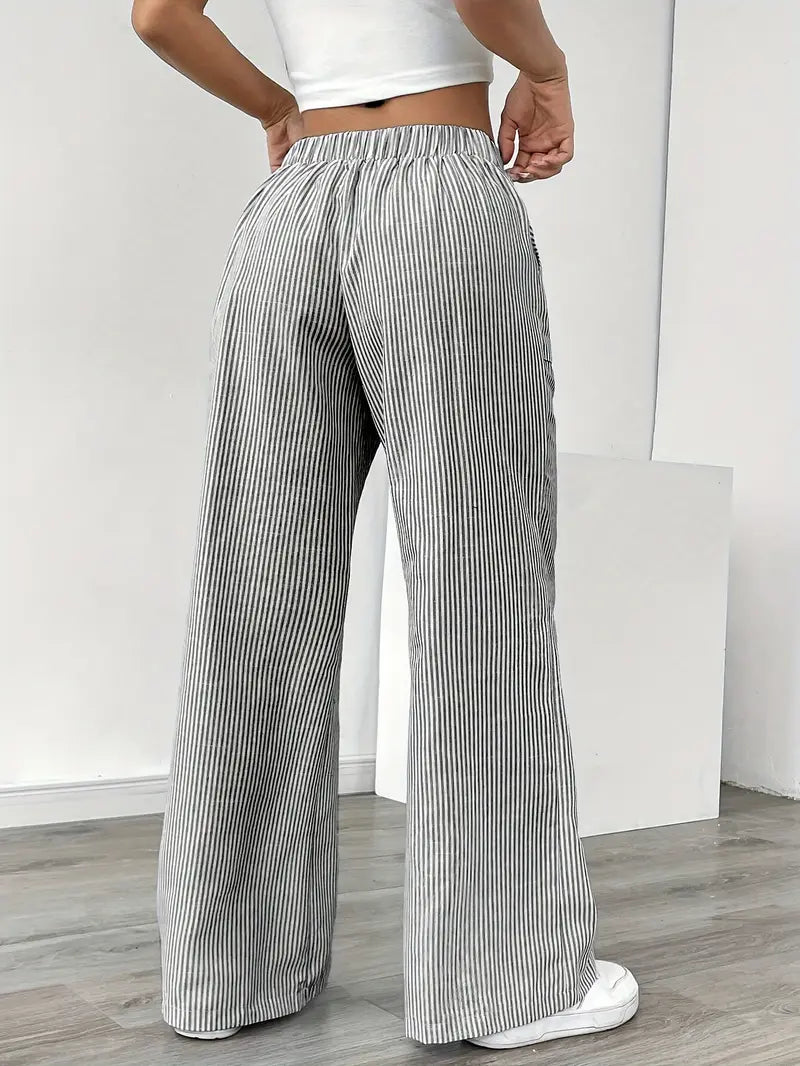 Alina™ | Elegant Striped Pants with Pockets