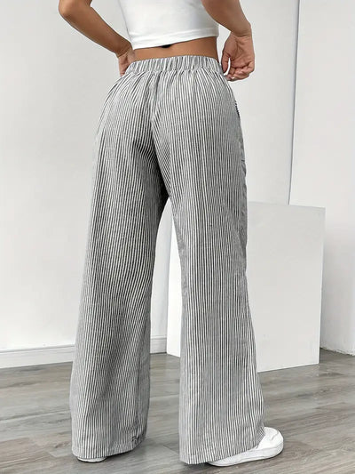 Alina™ | Elegant Striped Pants with Pockets