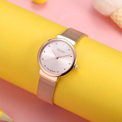 Ultra-Thin Mesh Quartz Watch