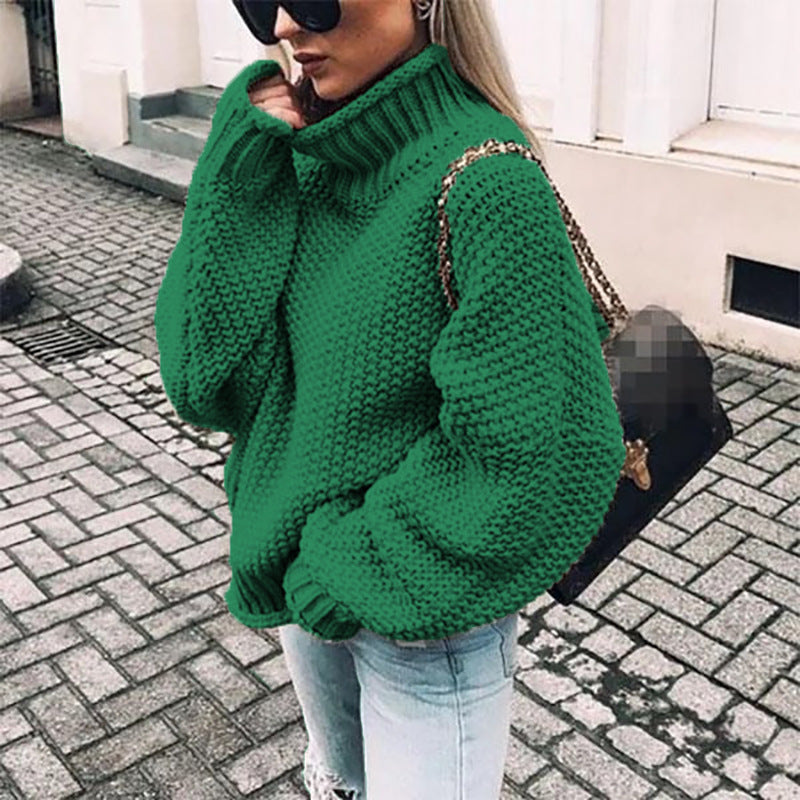Bella | Women’s Chunky Knit Turtleneck Sweater