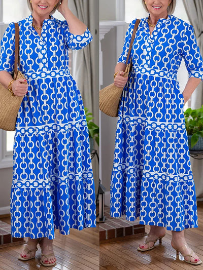 Juliette ~ Chain Link Midi Dress