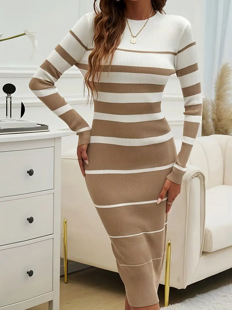 Horizon Stripe Bodycon Dress
