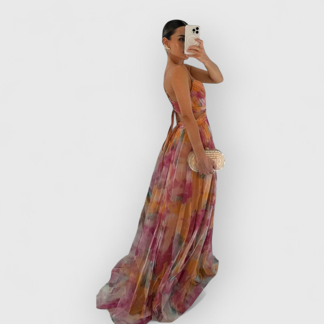 Vada | Maxi dress with floral print