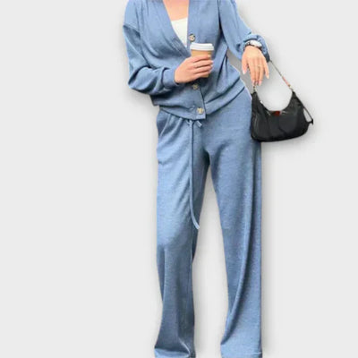 Chantal - Long Sleeve Top and Pants Set