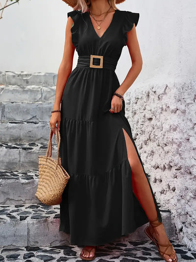 Monaco Ruffled Maxi-Dress