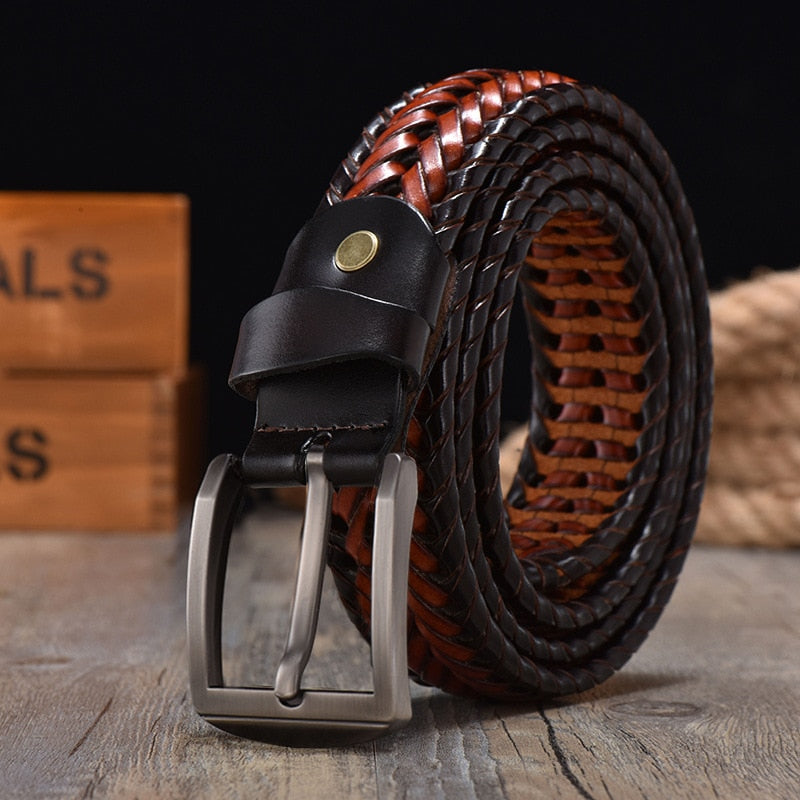 Kingsley Woven Leather Belt