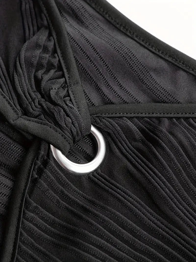 Alena | Striped Midi Dress