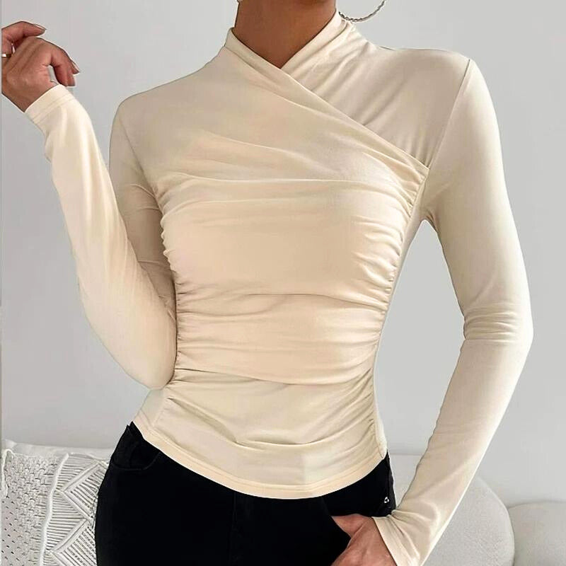 Michelle™ | Classic Cross-Neck Top