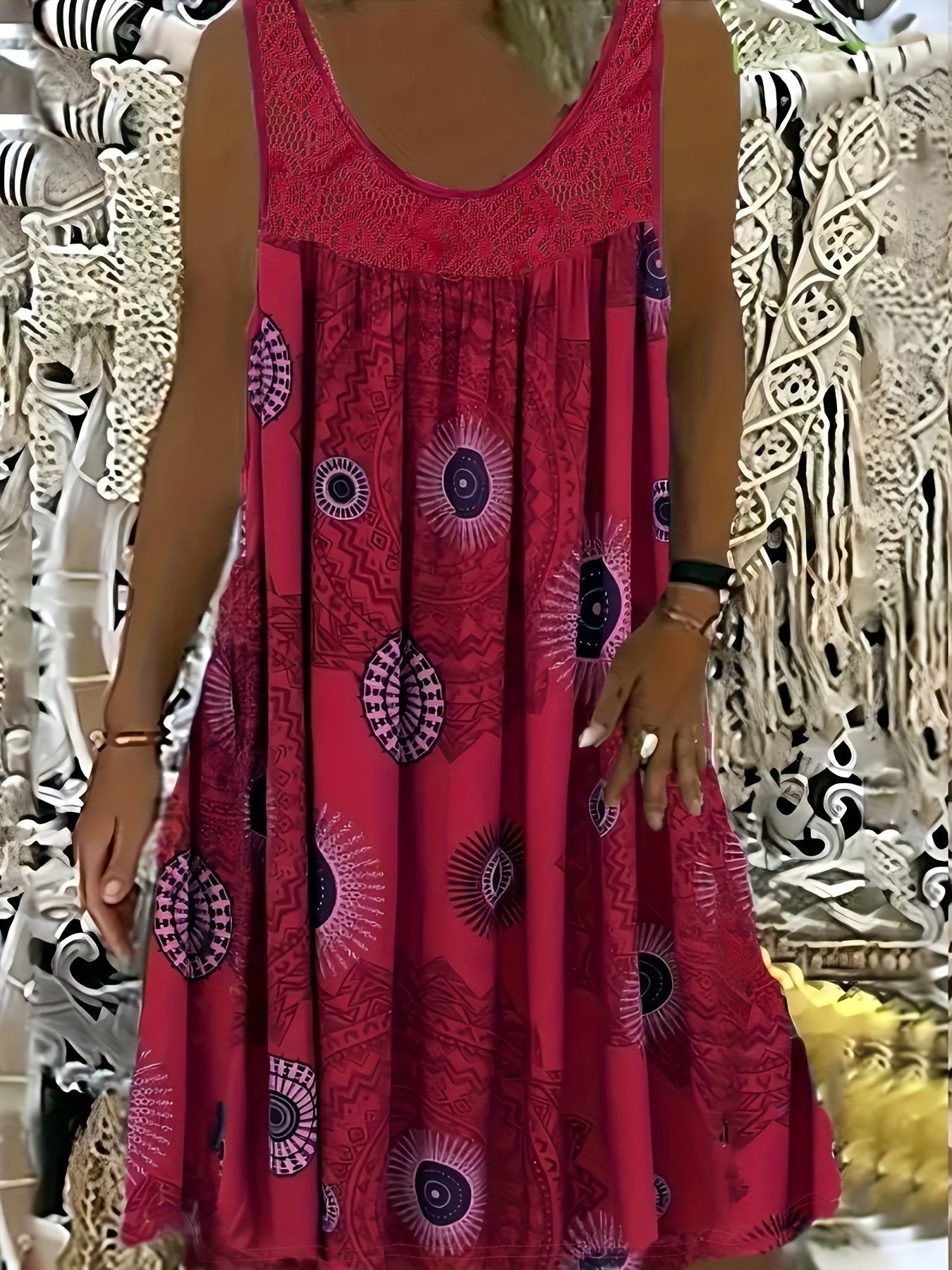 Camila | Elegant Lace Pinafore Dress