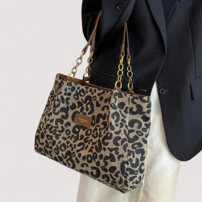 Anouk™ | Leopard Canvas Tote Bag