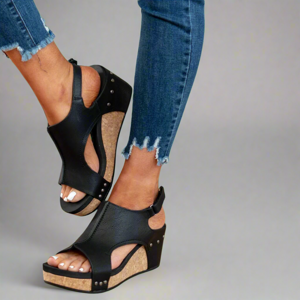 Sophia | Premium Casual Wedge Sandals
