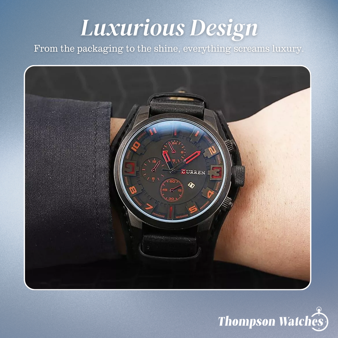 Thadeus | Sporty Men’s Chronograph Watch | 44mm