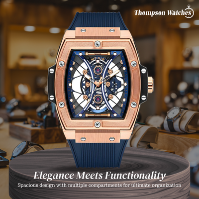 Ryker | Striking Tonneau Case Futuristic Skeleton Build Watch