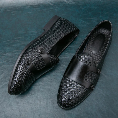 Lucca Double-Button Woven Loafer