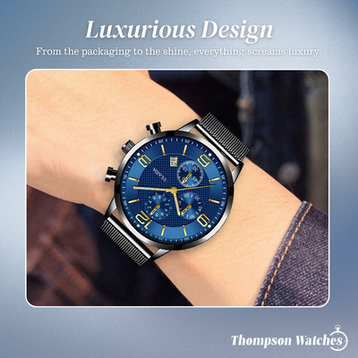 Eli | Premium Executive Men's Timepiece Watch | 41.5mm