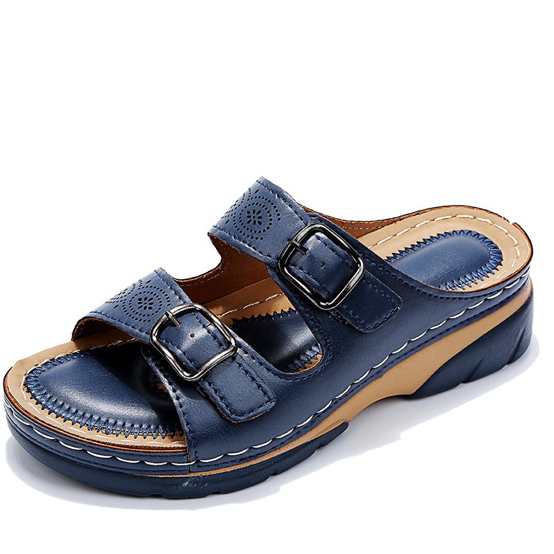 Orthopedic Leather Sandals by Avencea – Optimal Comfort and Support for Pain-Free Walking