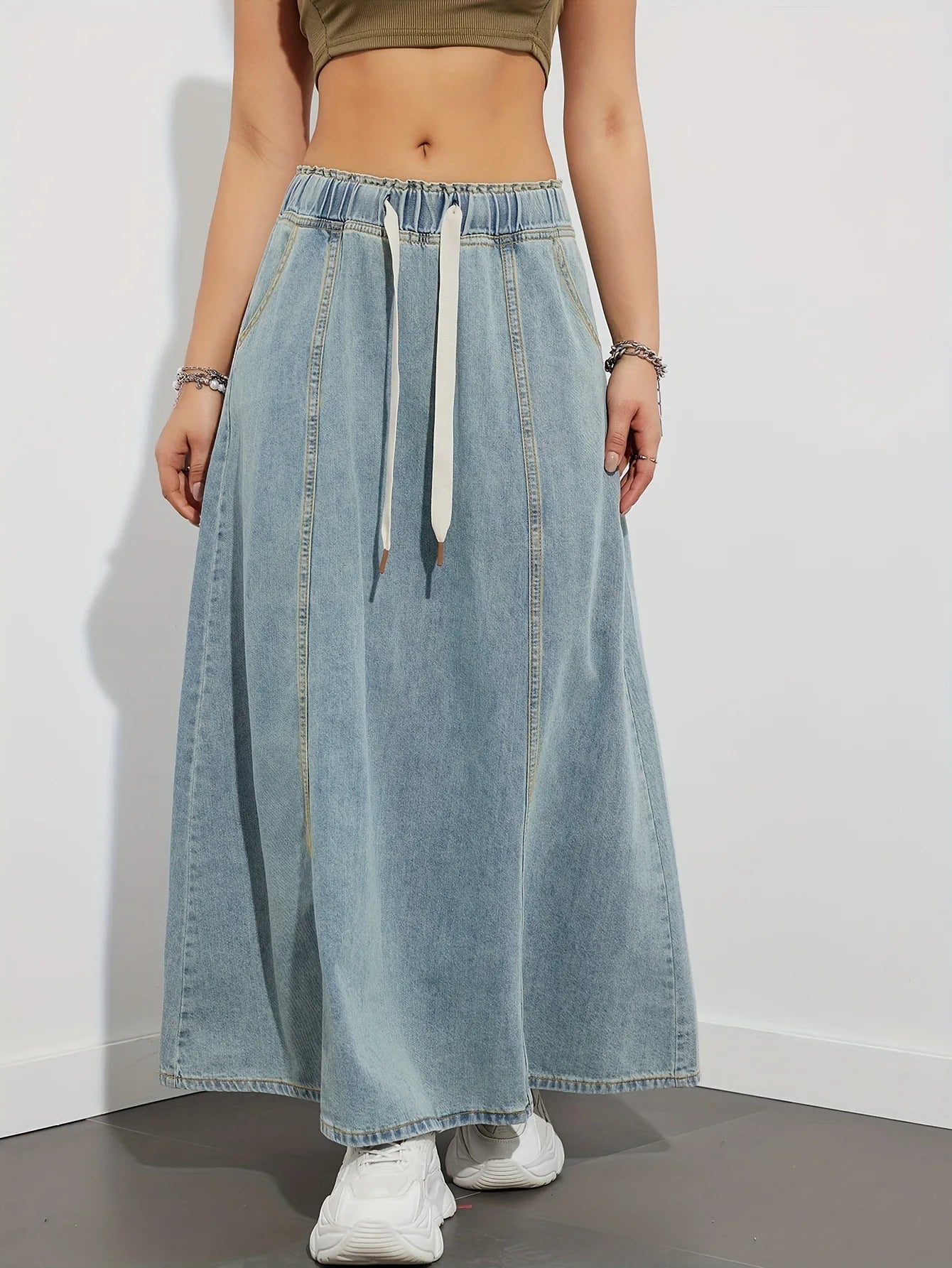 Arielle A-Line Denim Skirt