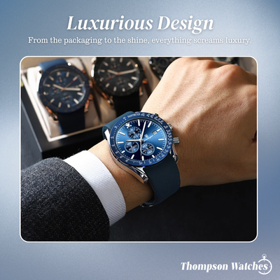 David | Stylish Men’s Chronograph with Versatile Strap Options | 44mm