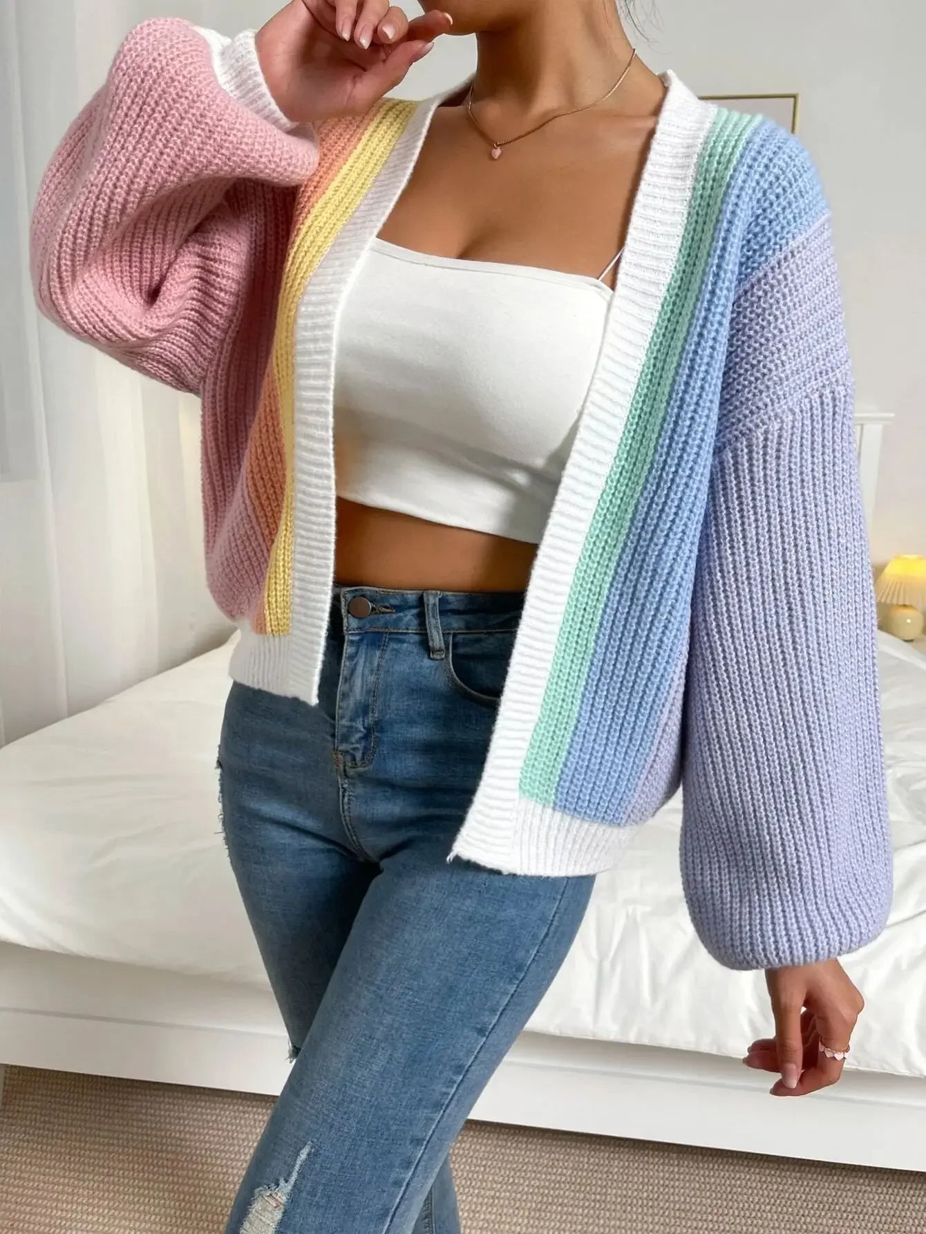 Lucid Block Knit Cardigan