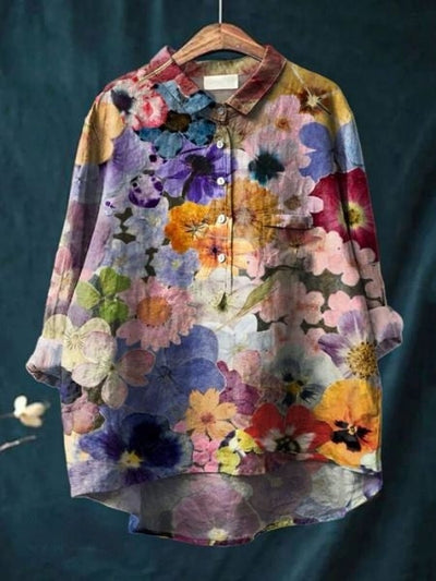 Donna™ | Cotton Floral Shirt