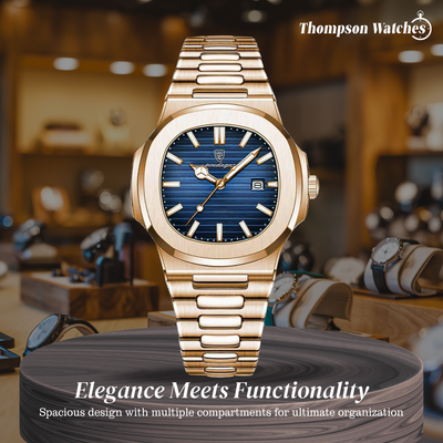 Adriel | Refined Rose Gold Finish Elegance Framed Watch