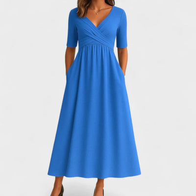 THE MARIBEL | PLEATED DAY DRESS