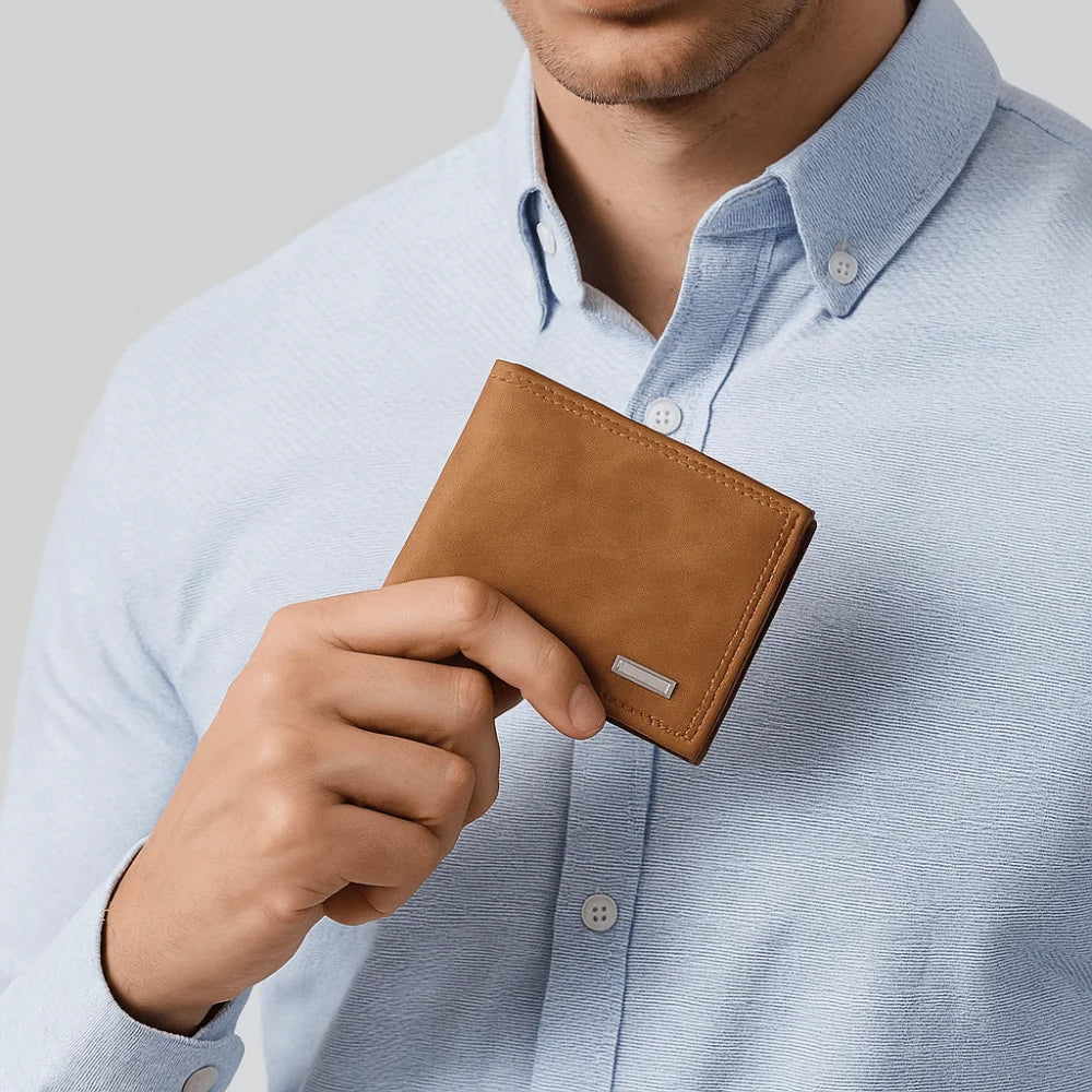 Executive Slim Suede Wallet
