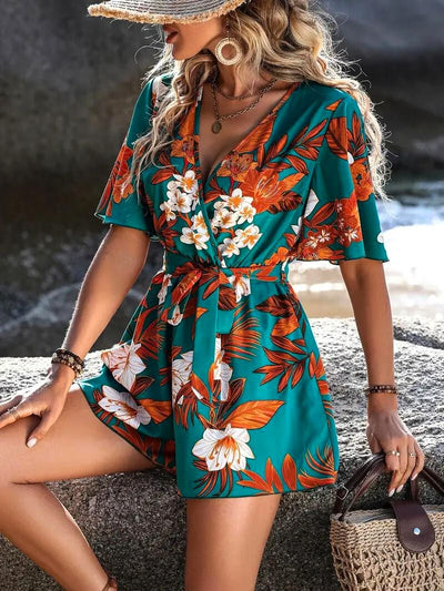 Tropical Blossom Romper