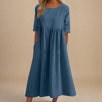 AMARIS | ELEGANT LOOSE-FIT MAXI DRESS