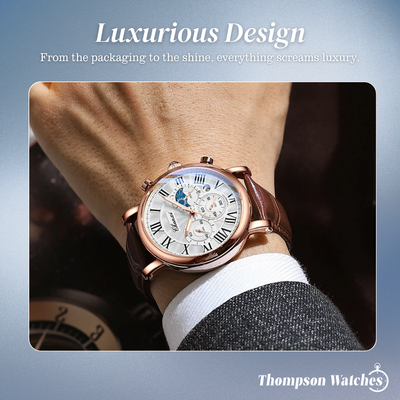 Gregory | Chrono Lunar Leather Watch