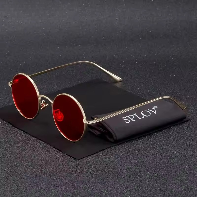 Alessio Vantini Retro Punk Round Sunglasses